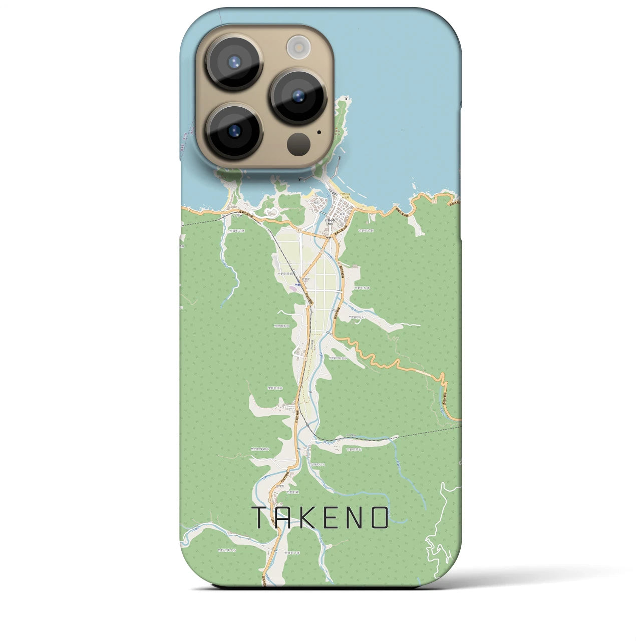 【竹野(兵庫県)】地図柄iPhoneケース(バックカバータイプ)