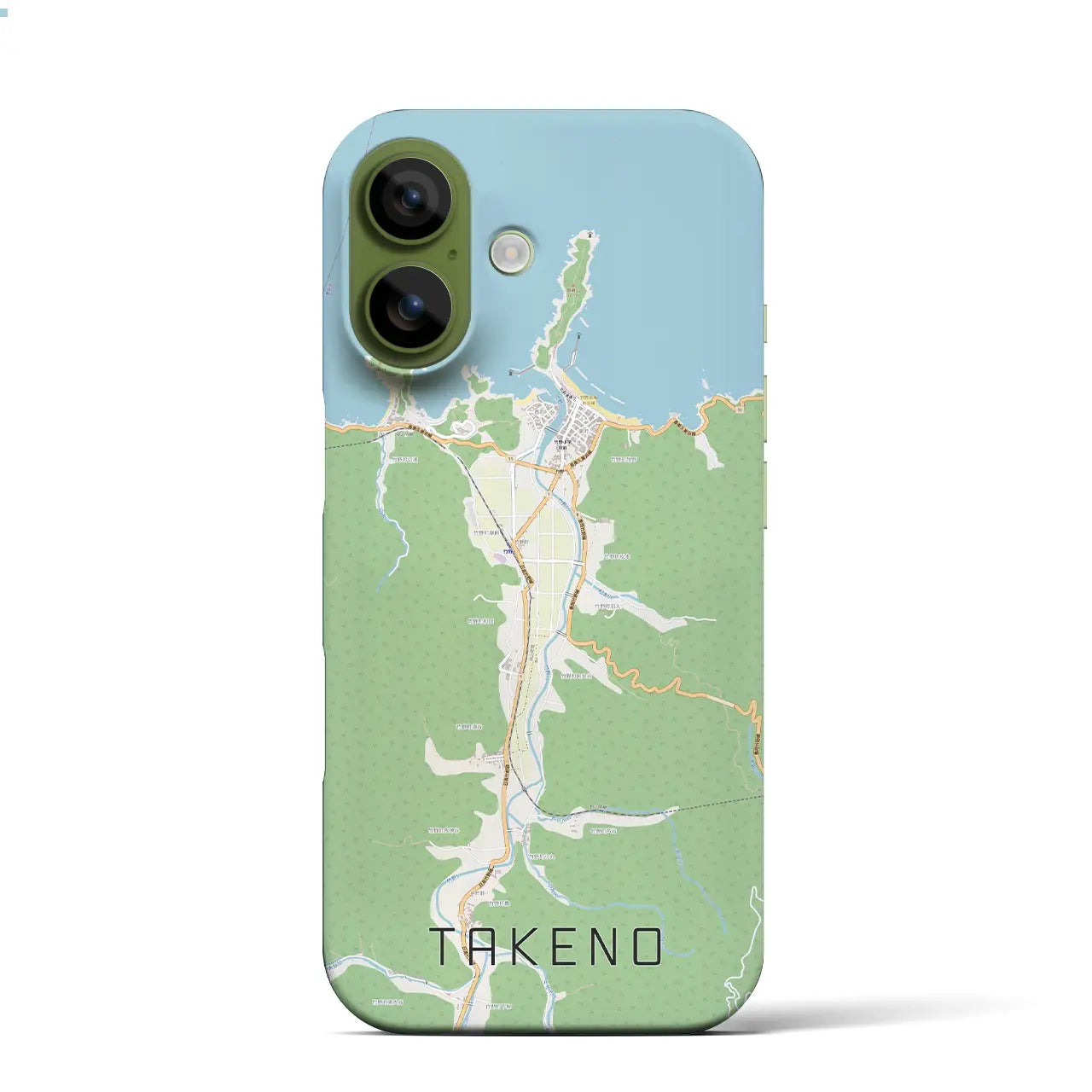 【竹野(兵庫県)】地図柄iPhoneケース(バックカバータイプ)