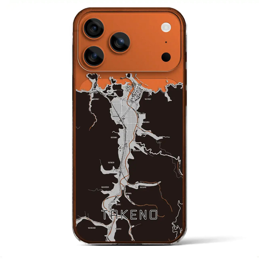 【竹野(兵庫県)】地図柄iPhoneケース(クリアタイプ)