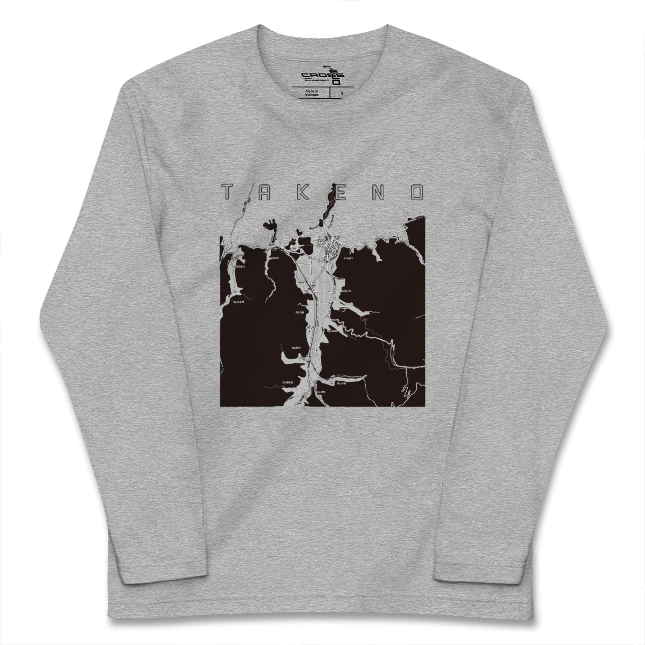 【竹野(兵庫県)】地図柄ロングスリーブTシャツ