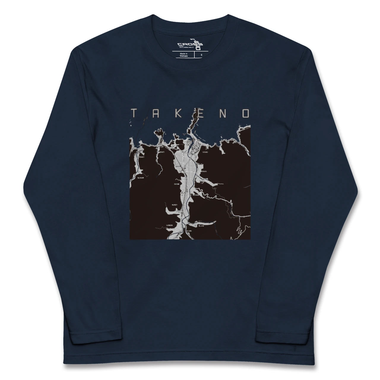 【竹野(兵庫県)】地図柄ロングスリーブTシャツ
