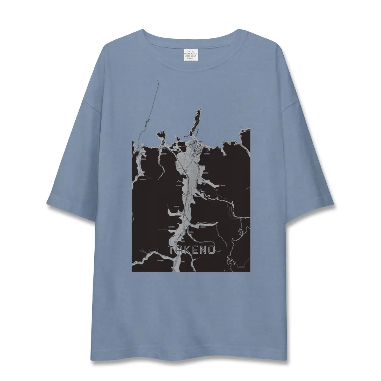 【竹野(兵庫県)】地図柄ビッグシルエットTシャツ