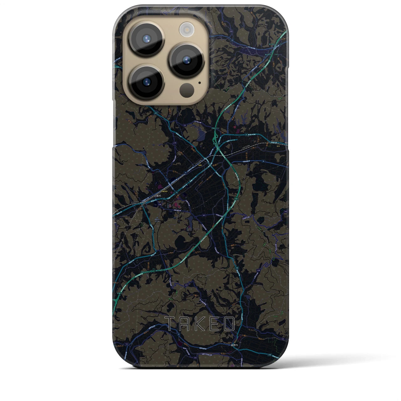 【武雄(佐賀県)】地図柄iPhoneケース(バックカバータイプ)