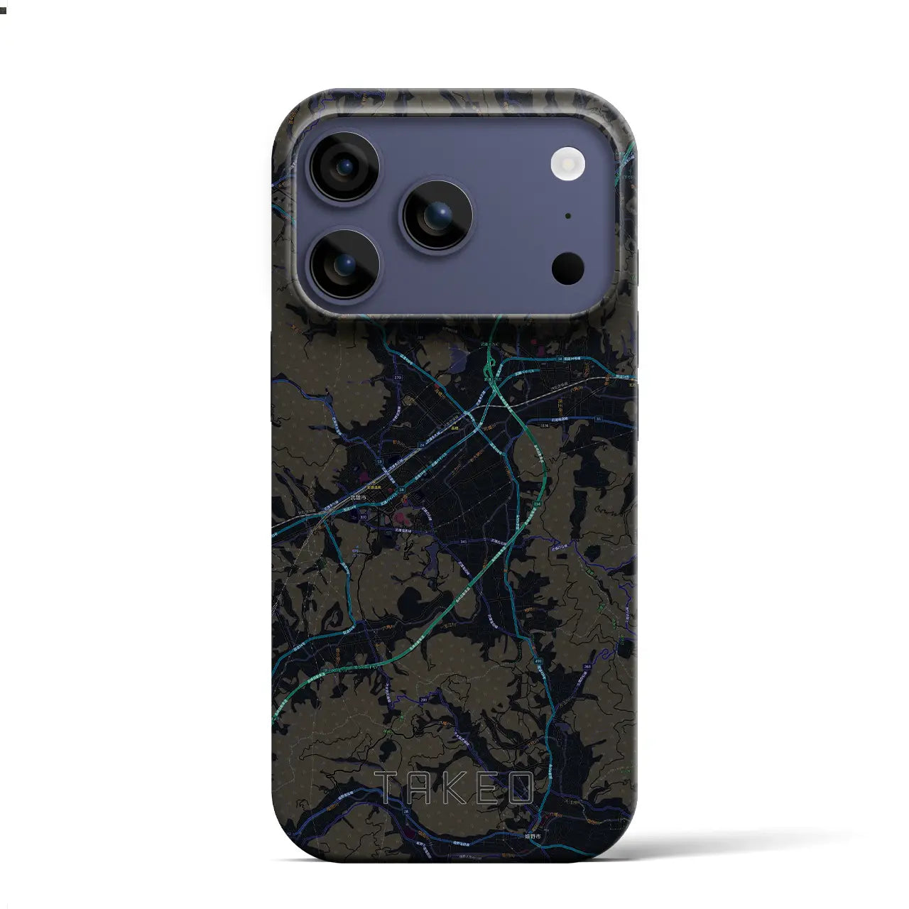 【武雄(佐賀県)】地図柄iPhoneケース(バックカバータイプ)