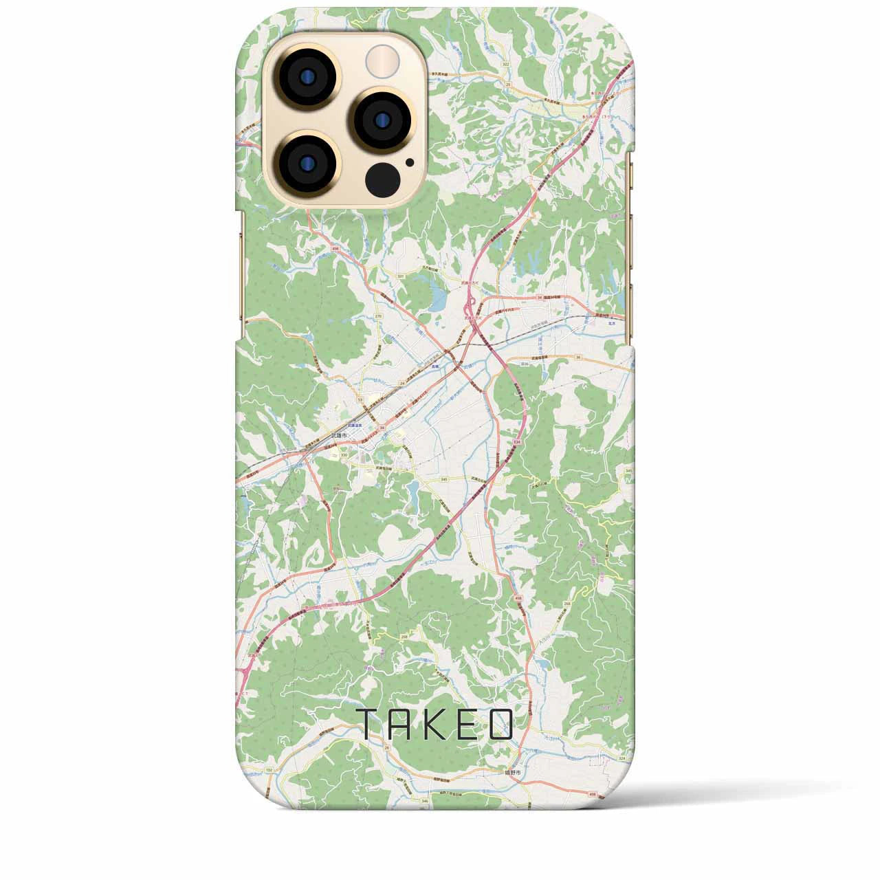 【武雄(佐賀県)】地図柄iPhoneケース(バックカバータイプ)