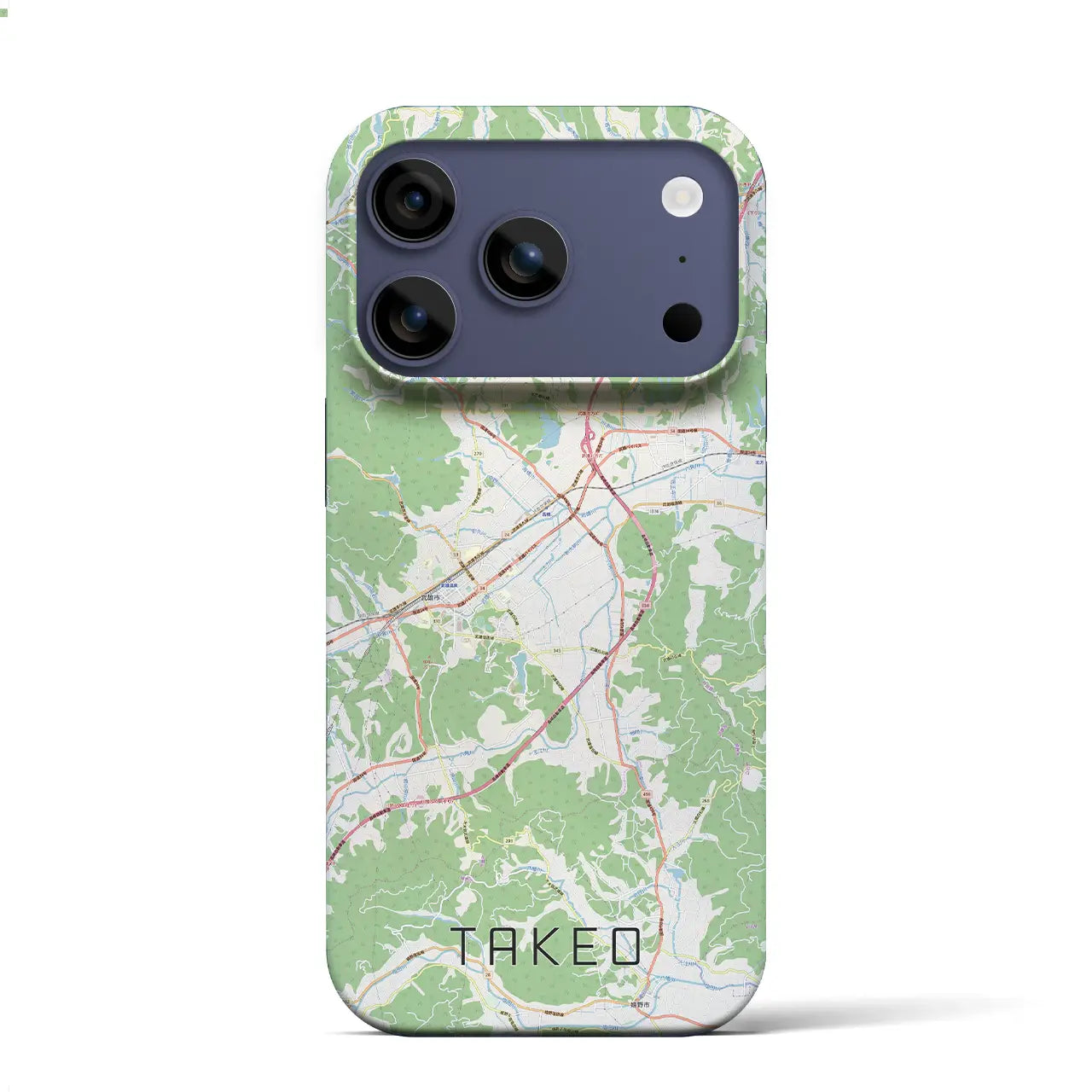 【武雄(佐賀県)】地図柄iPhoneケース(バックカバータイプ)