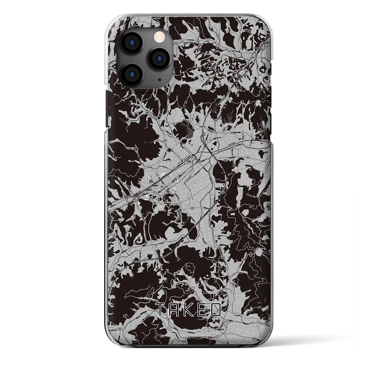 【武雄(佐賀県)】地図柄iPhoneケース(クリアタイプ)