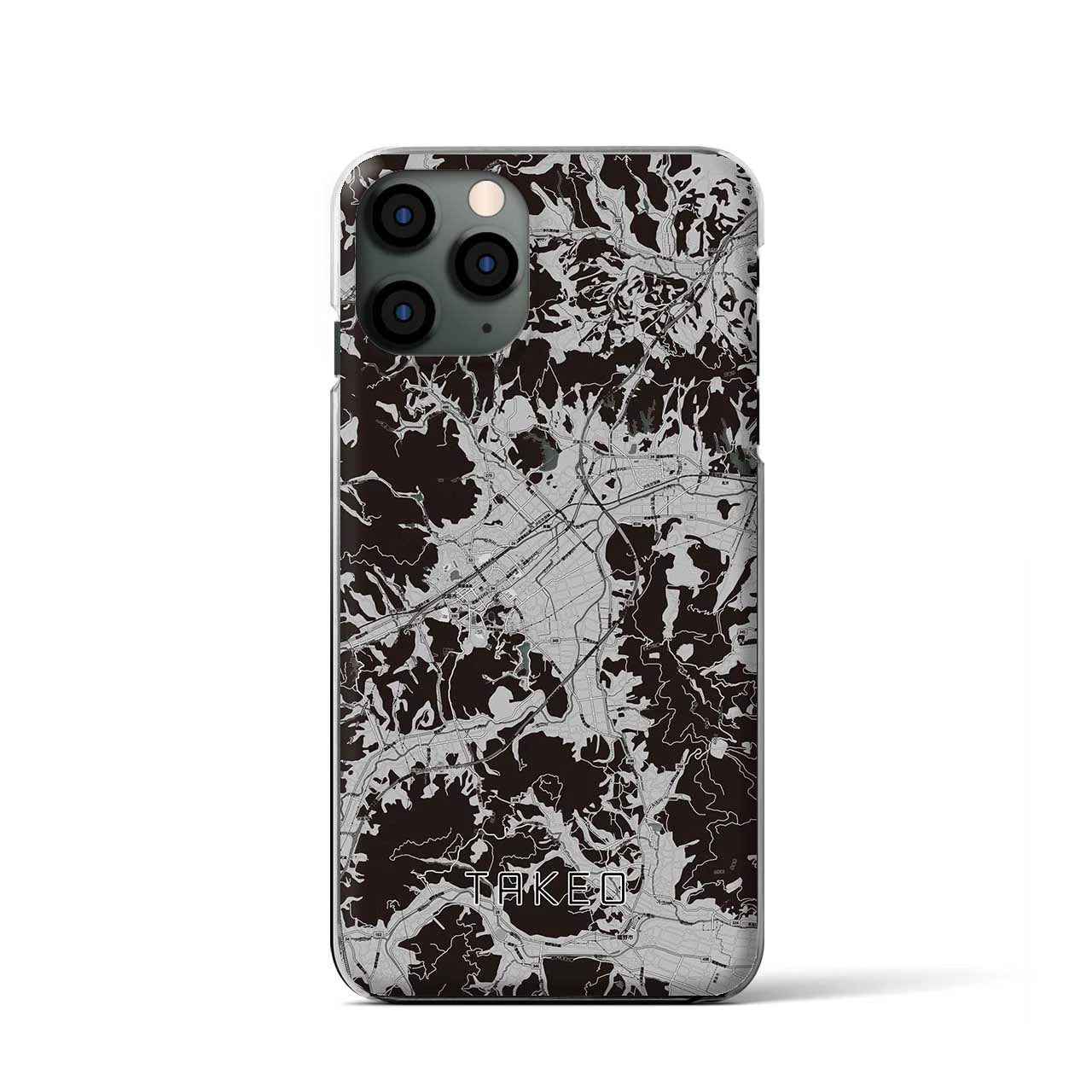 【武雄(佐賀県)】地図柄iPhoneケース(クリアタイプ)