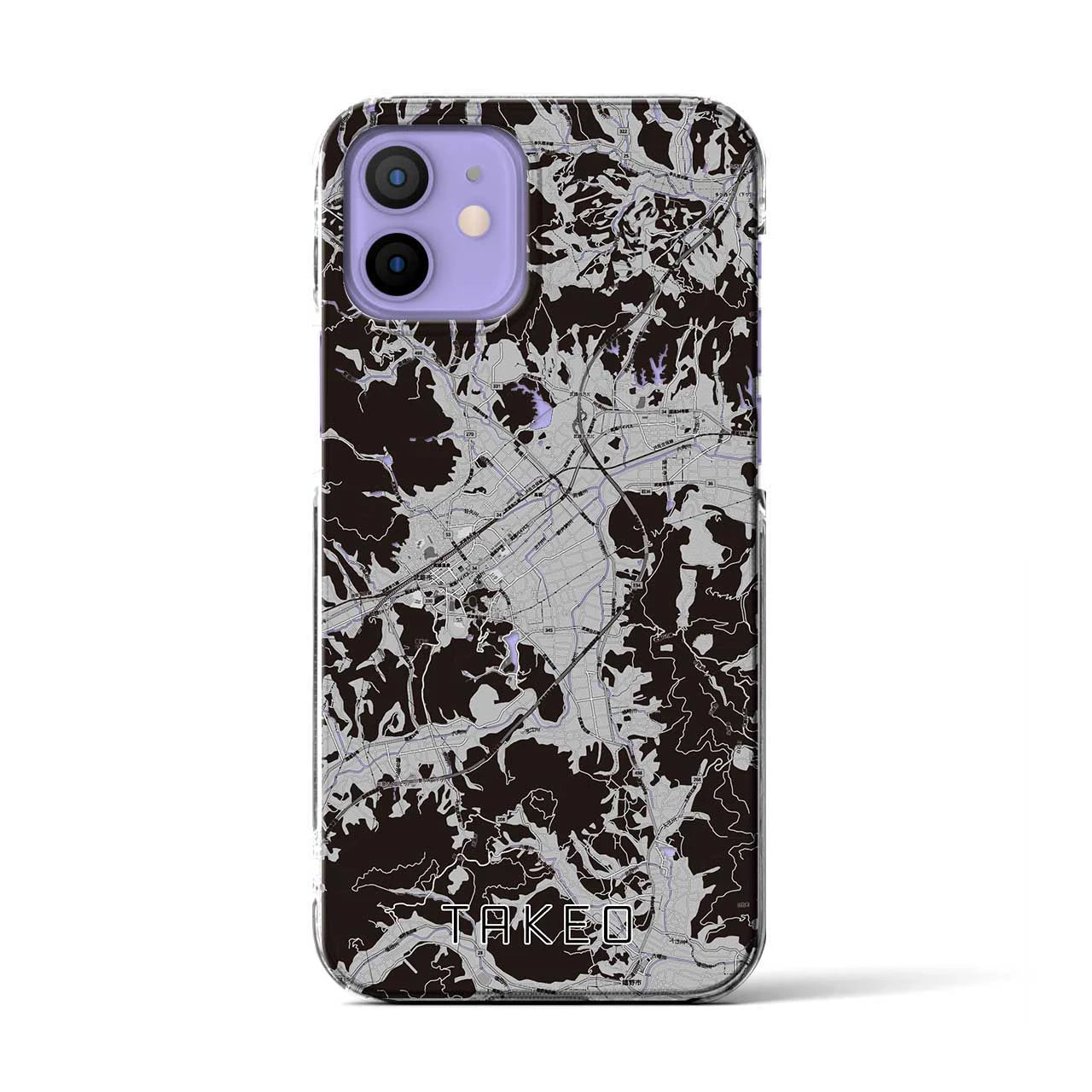 【武雄(佐賀県)】地図柄iPhoneケース(クリアタイプ)