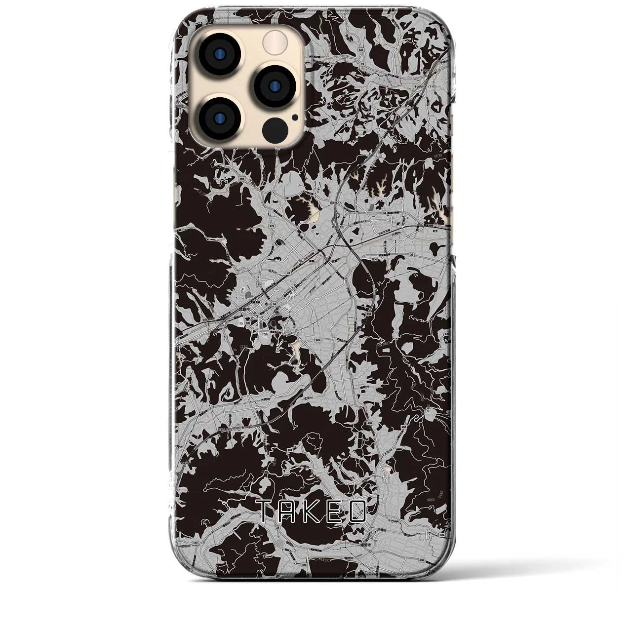 【武雄(佐賀県)】地図柄iPhoneケース(クリアタイプ)