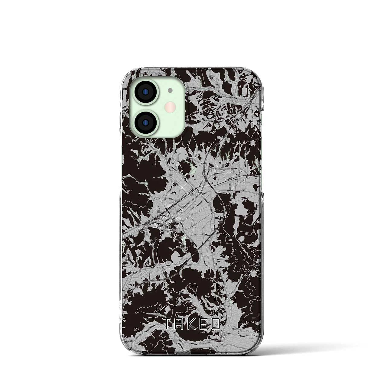 【武雄(佐賀県)】地図柄iPhoneケース(クリアタイプ)