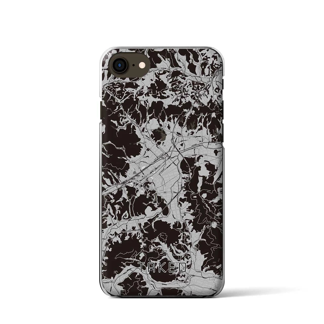 【武雄(佐賀県)】地図柄iPhoneケース(クリアタイプ)