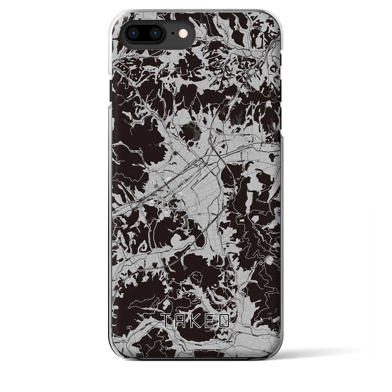 【武雄(佐賀県)】地図柄iPhoneケース(クリアタイプ)