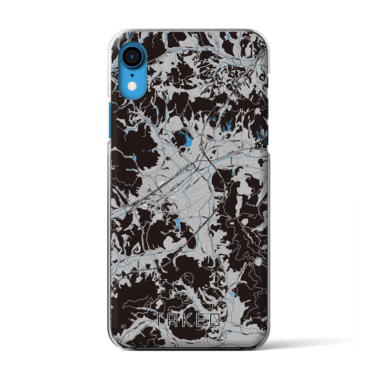 【武雄(佐賀県)】地図柄iPhoneケース(クリアタイプ)