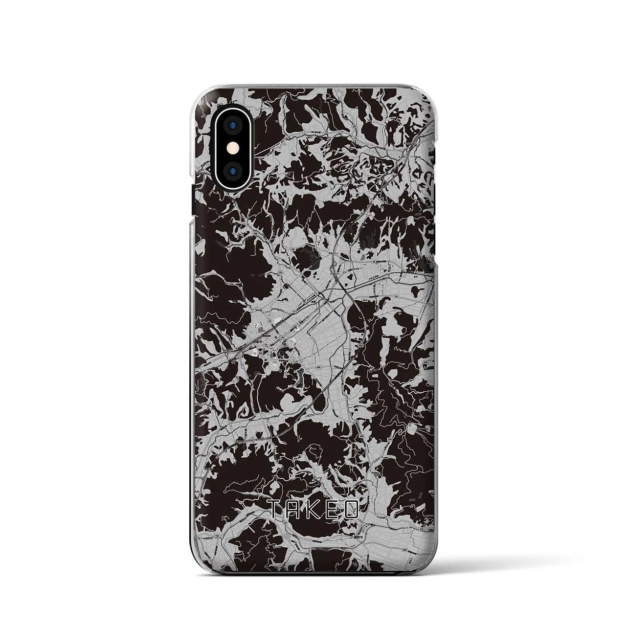 【武雄(佐賀県)】地図柄iPhoneケース(クリアタイプ)