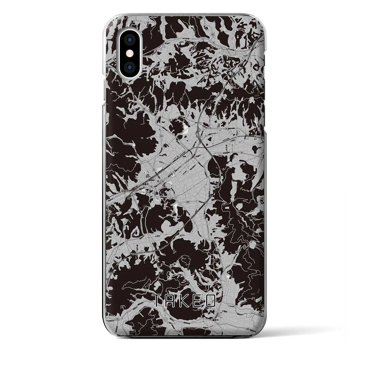 【武雄(佐賀県)】地図柄iPhoneケース(クリアタイプ)