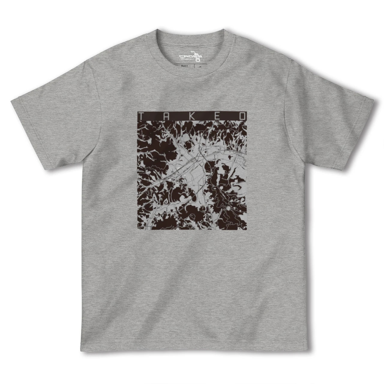 【武雄(佐賀県)】地図柄ヘビーウェイトTシャツ