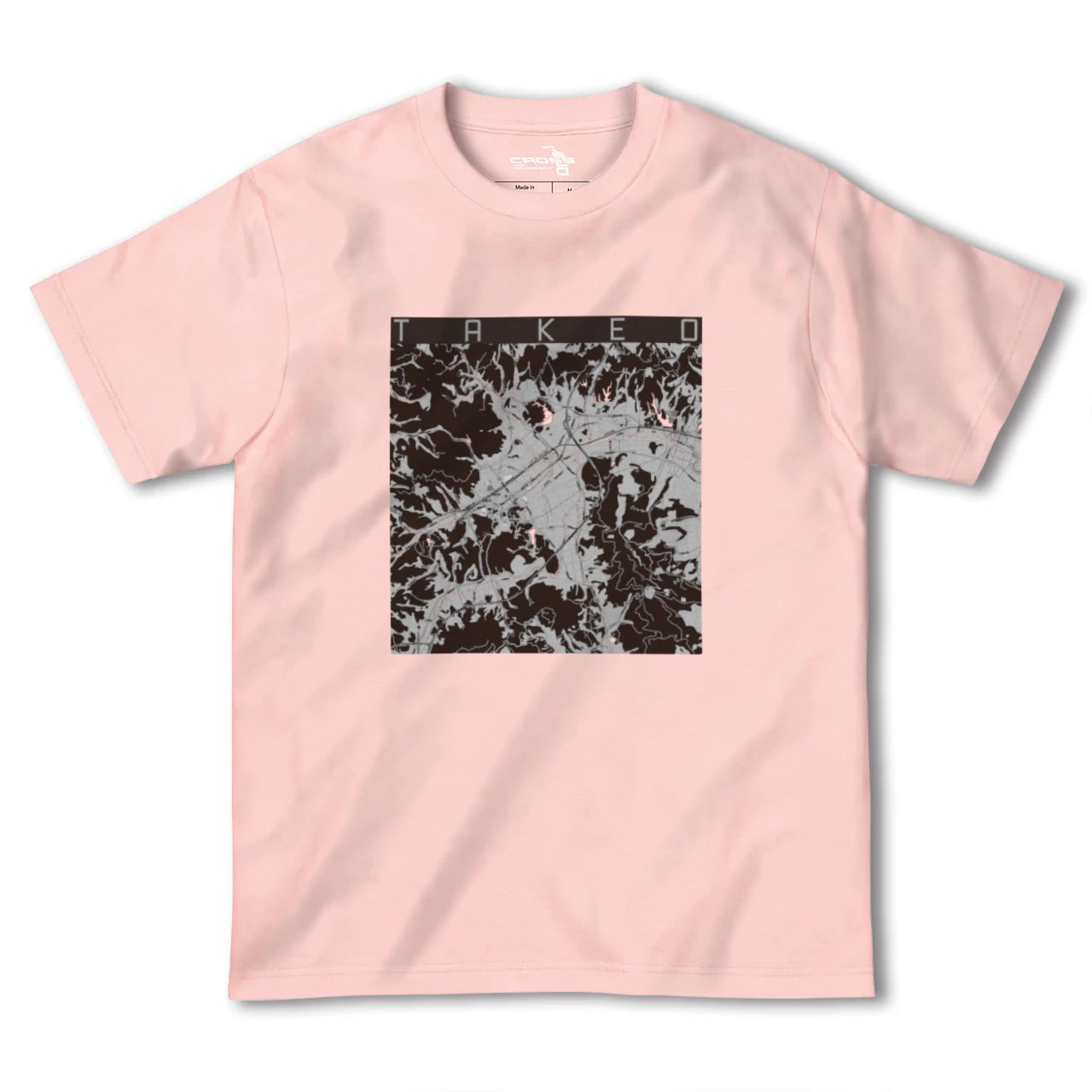 【武雄(佐賀県)】地図柄ヘビーウェイトTシャツ