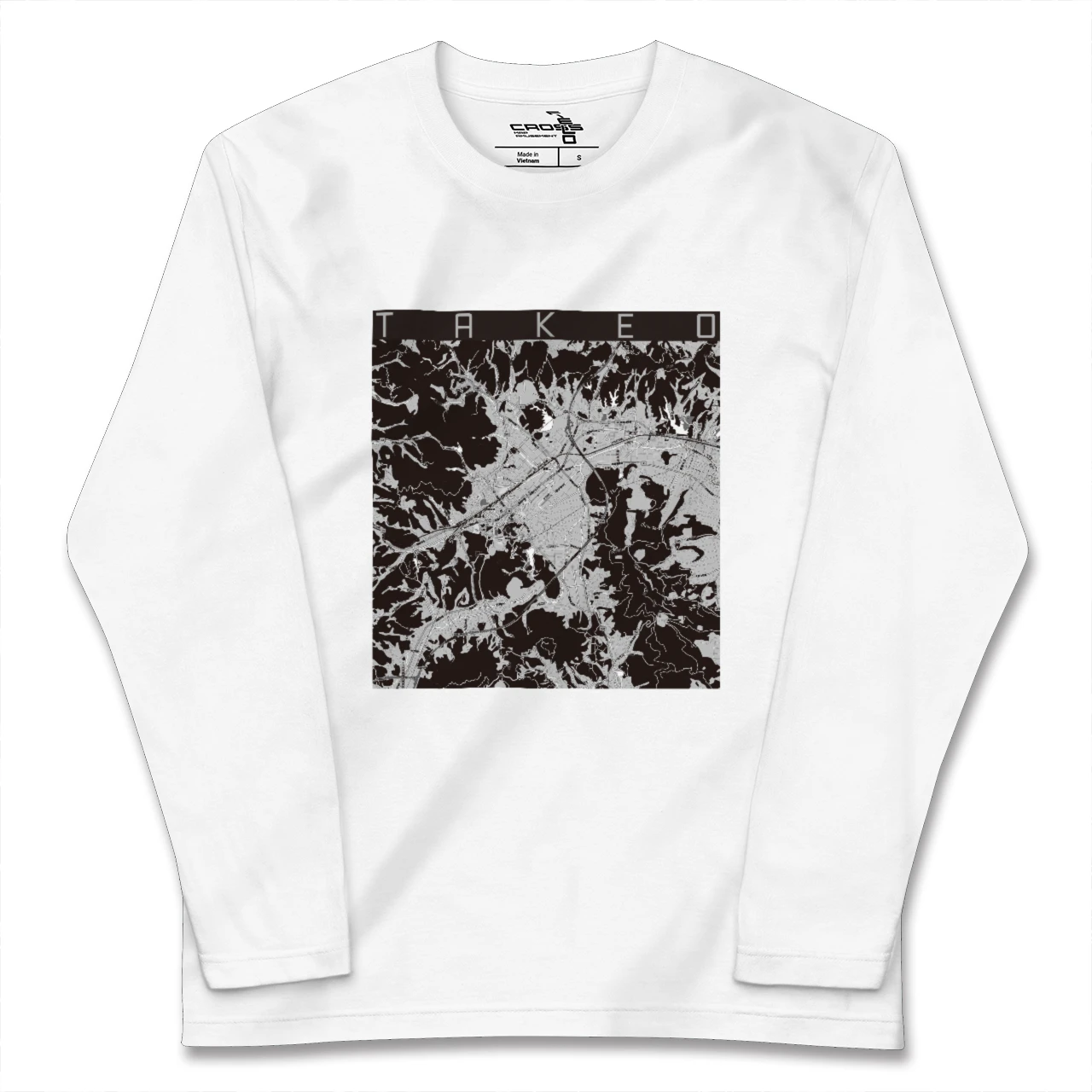 【武雄(佐賀県)】地図柄ロングスリーブTシャツ