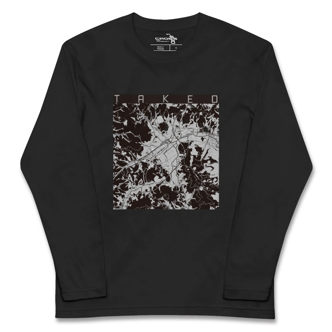 【武雄(佐賀県)】地図柄ロングスリーブTシャツ