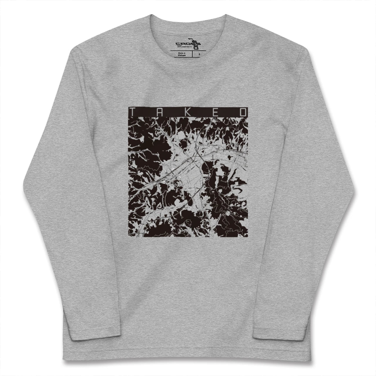 【武雄(佐賀県)】地図柄ロングスリーブTシャツ