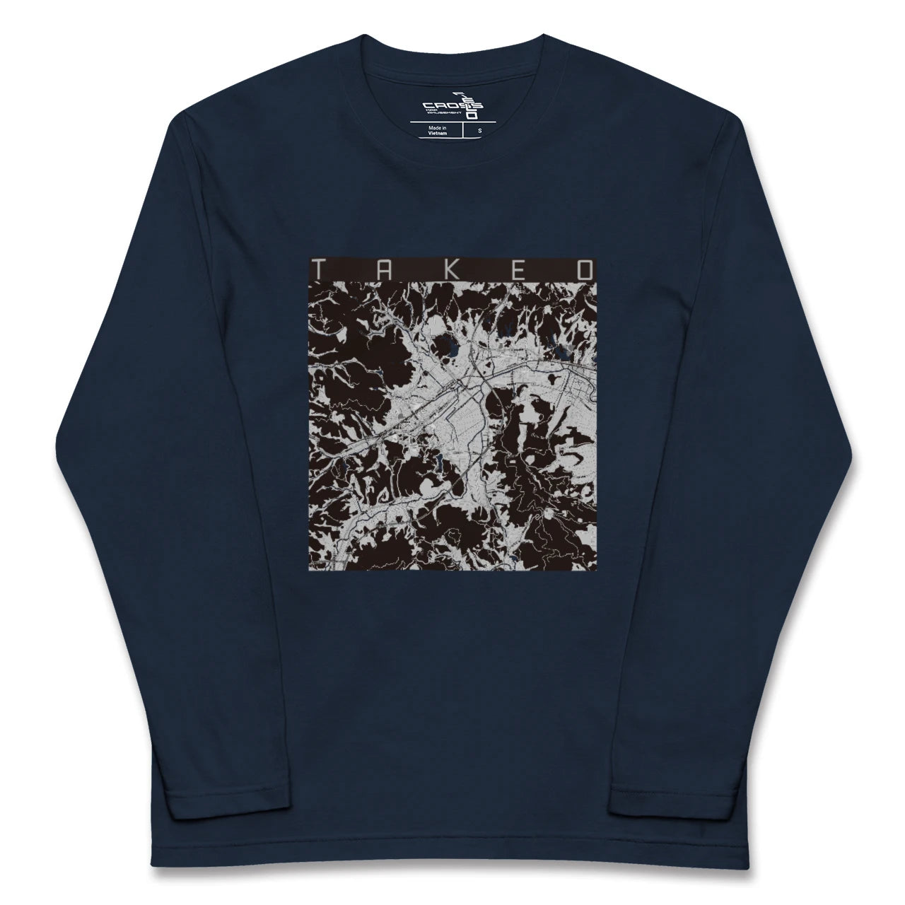 【武雄(佐賀県)】地図柄ロングスリーブTシャツ