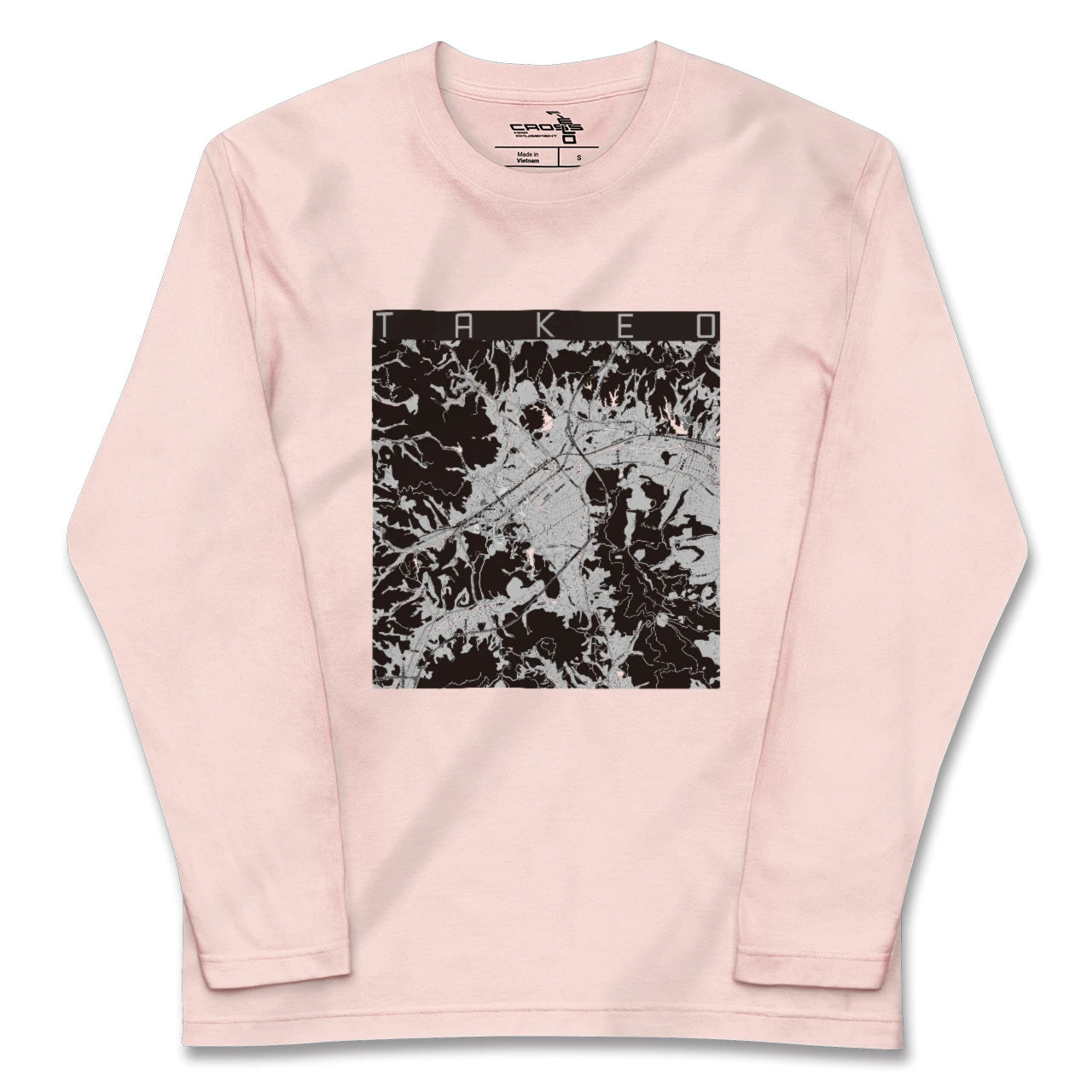【武雄(佐賀県)】地図柄ロングスリーブTシャツ