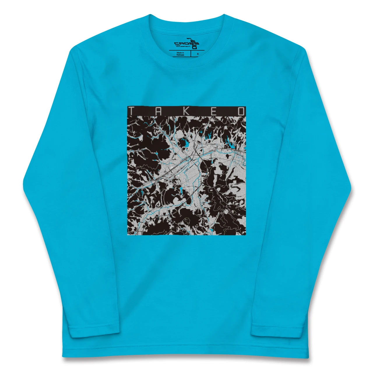 【武雄(佐賀県)】地図柄ロングスリーブTシャツ