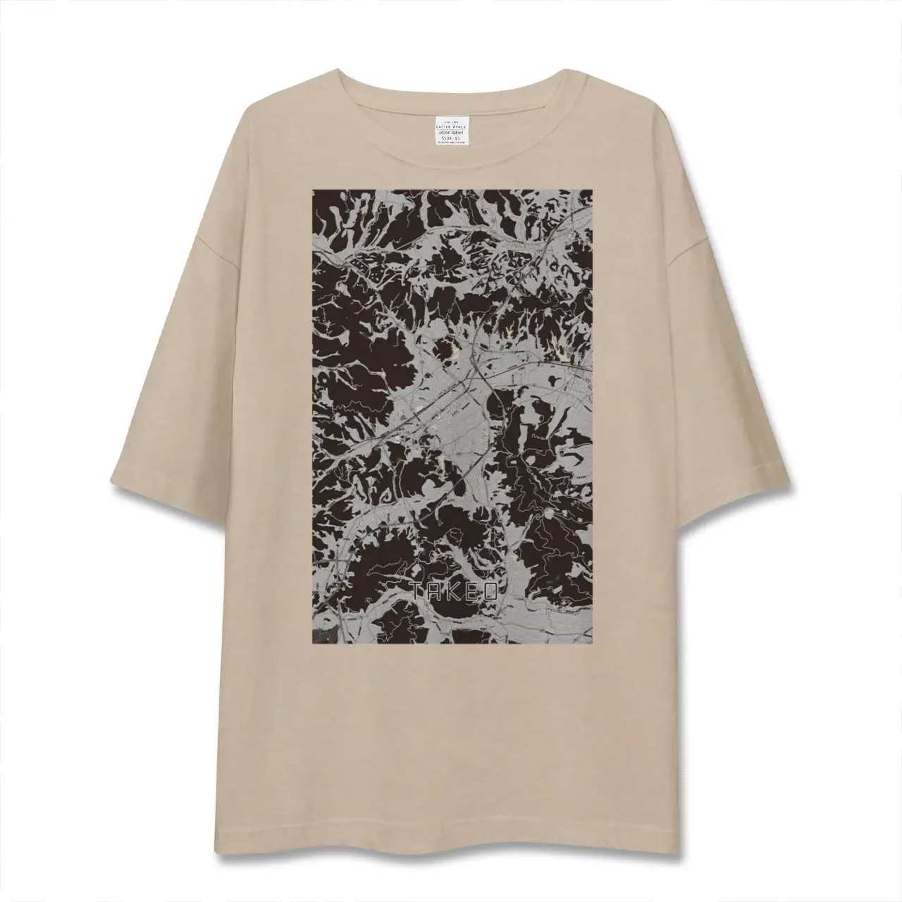 【武雄(佐賀県)】地図柄ビッグシルエットTシャツ