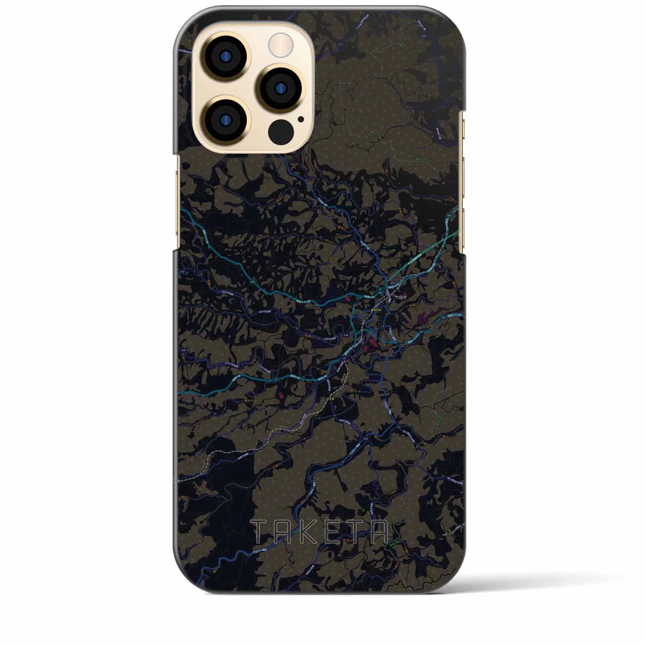 【竹田(大分県)】地図柄iPhoneケース(バックカバータイプ)