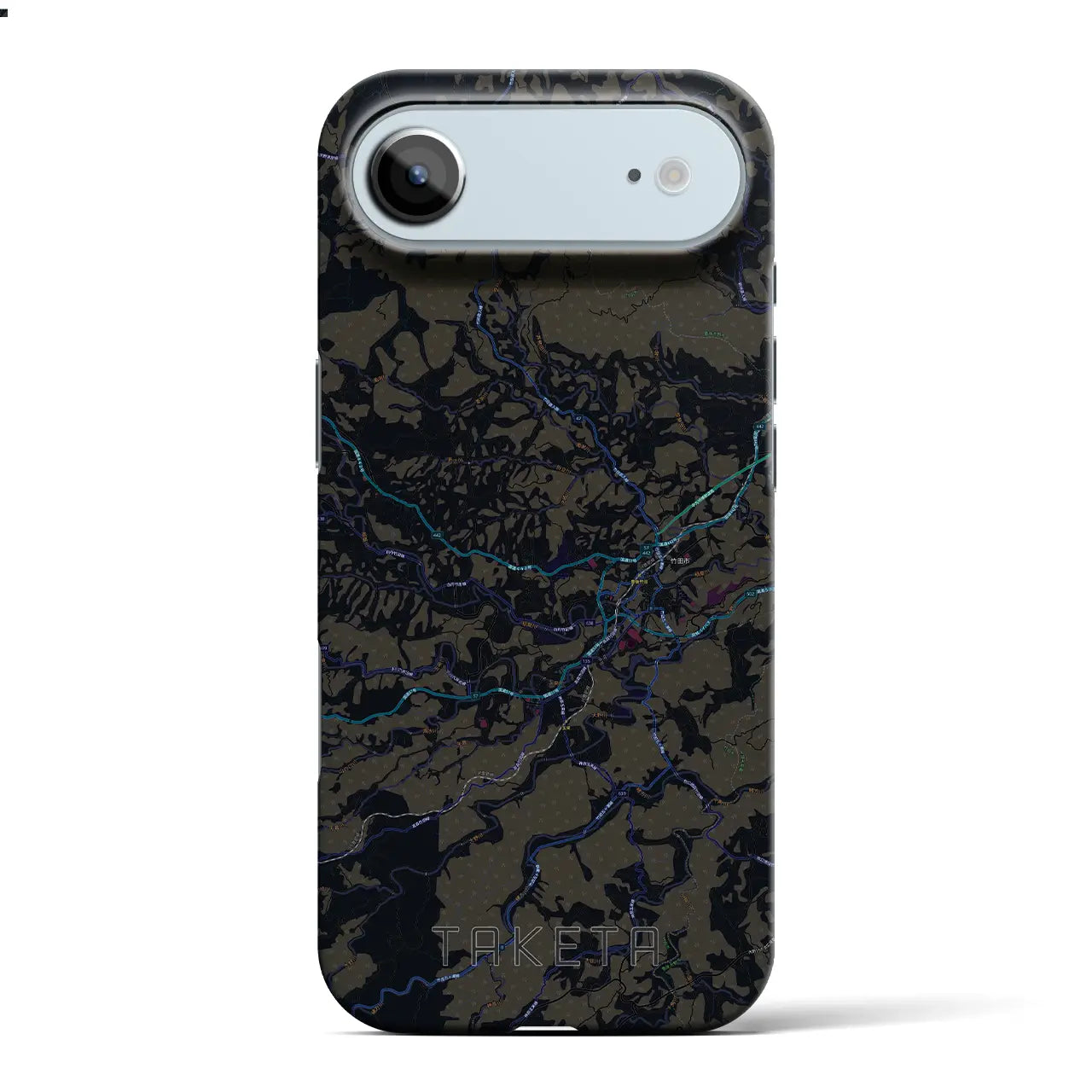 【竹田(大分県)】地図柄iPhoneケース(バックカバータイプ)