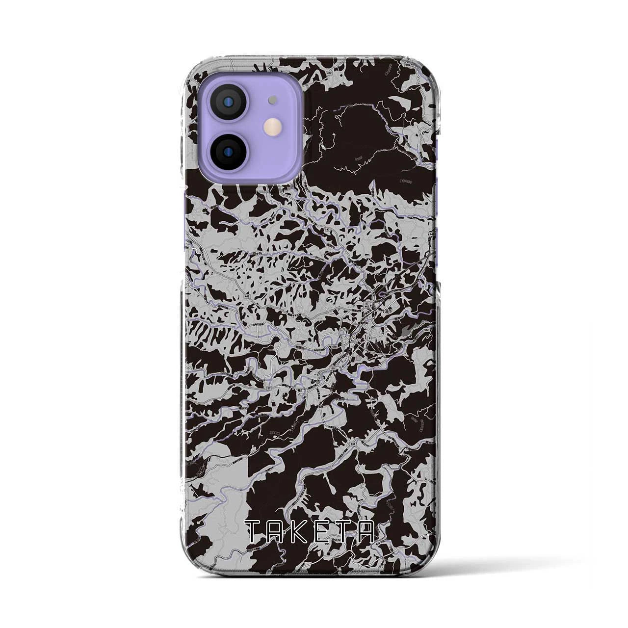 【竹田(大分県)】地図柄iPhoneケース(クリアタイプ)