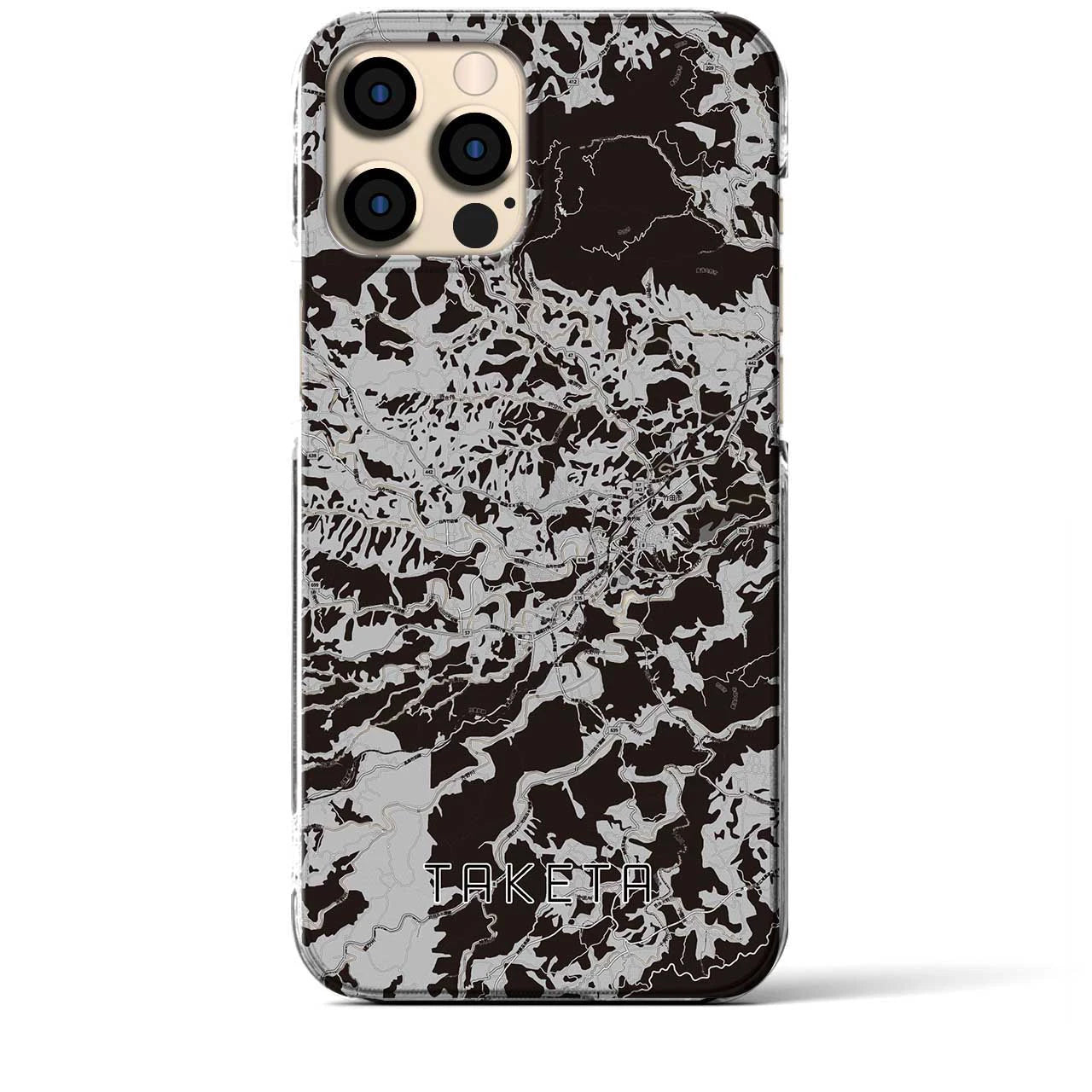 【竹田(大分県)】地図柄iPhoneケース(クリアタイプ)