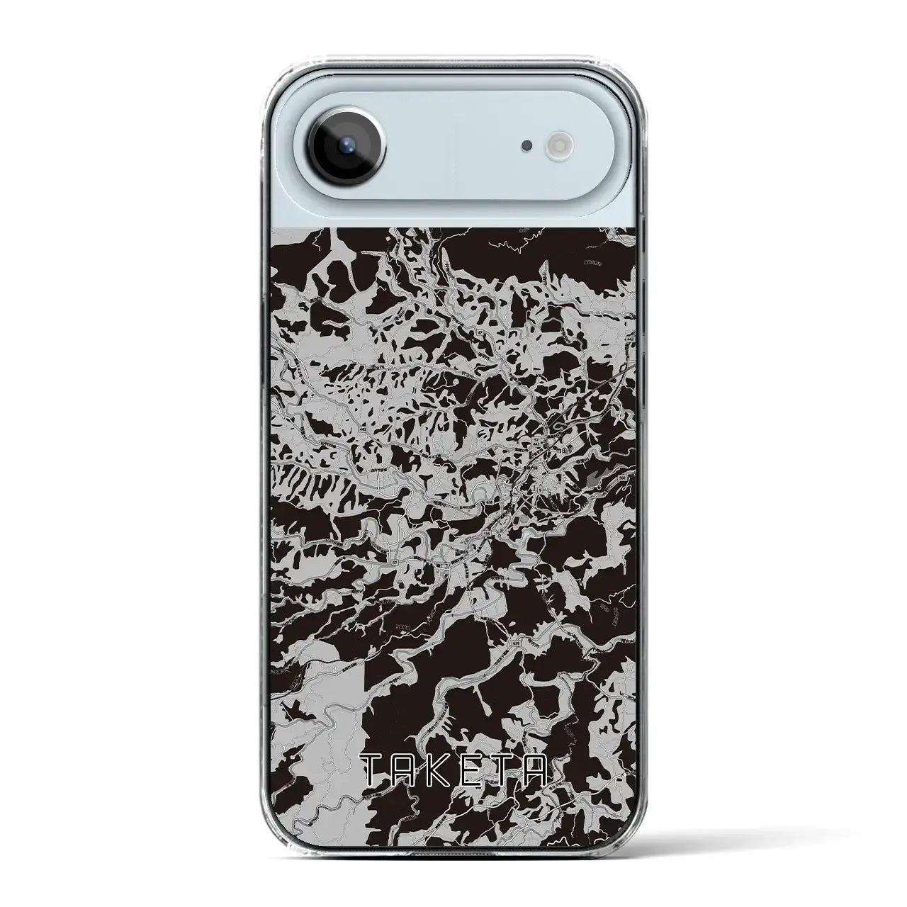 【竹田(大分県)】地図柄iPhoneケース(クリアタイプ)