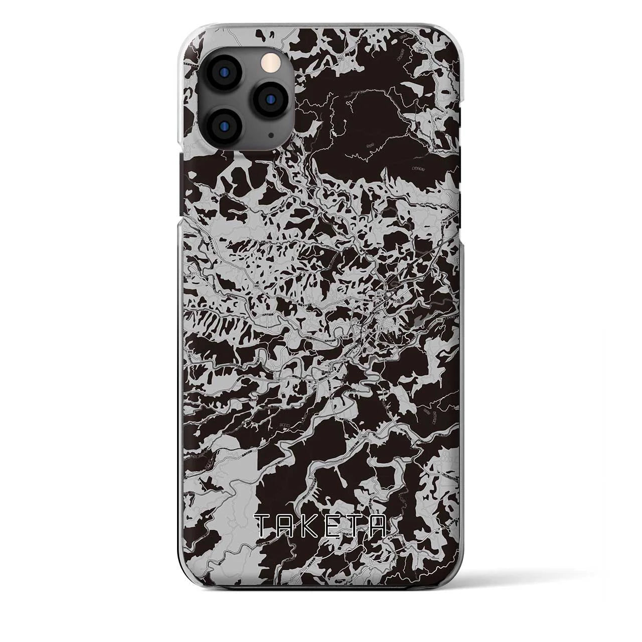 【竹田(大分県)】地図柄iPhoneケース(クリアタイプ)