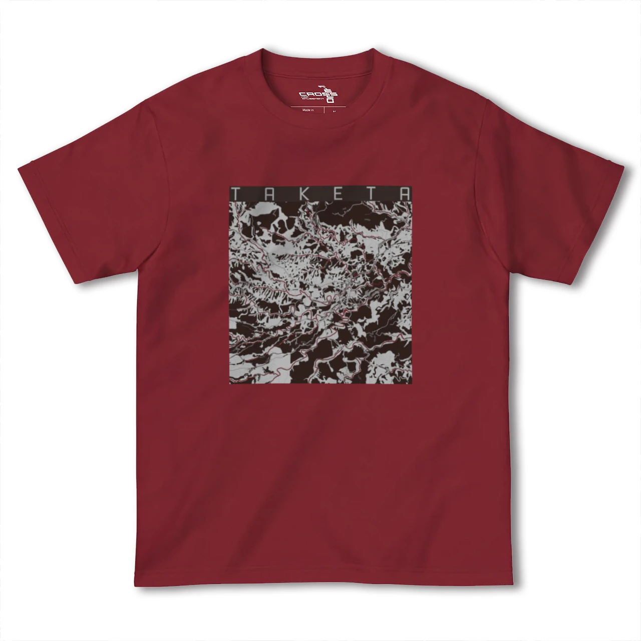 【竹田(大分県)】地図柄ヘビーウェイトTシャツ