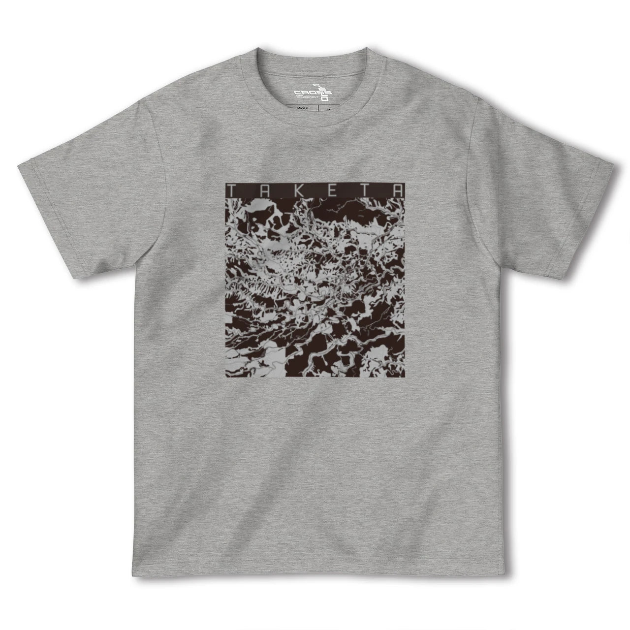 【竹田(大分県)】地図柄ヘビーウェイトTシャツ