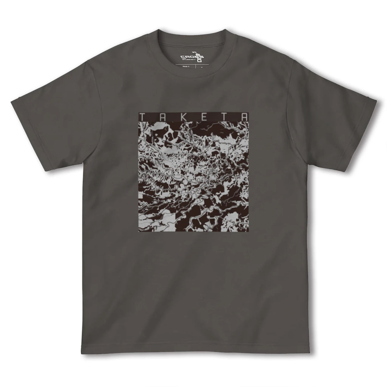 【竹田(大分県)】地図柄ヘビーウェイトTシャツ
