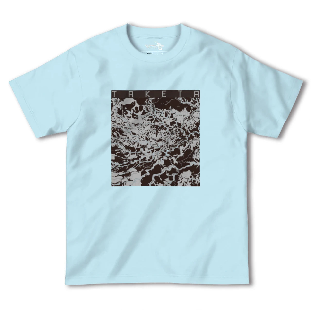 【竹田(大分県)】地図柄ヘビーウェイトTシャツ