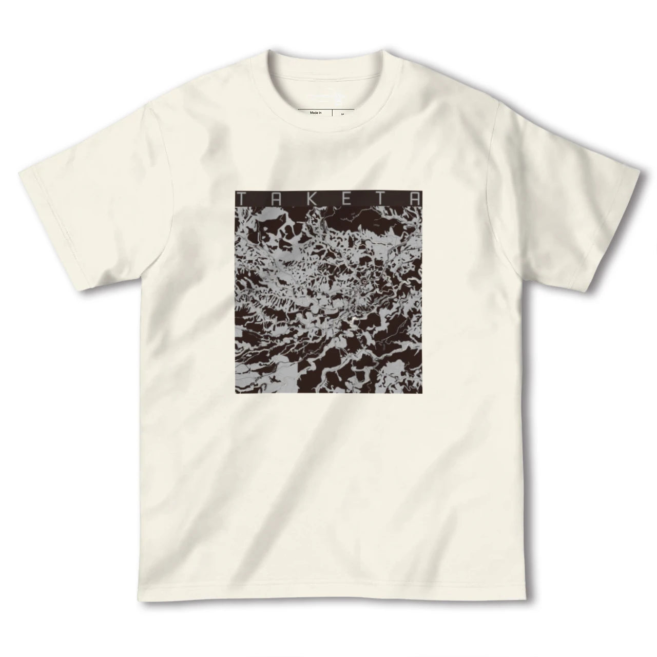 【竹田(大分県)】地図柄ヘビーウェイトTシャツ