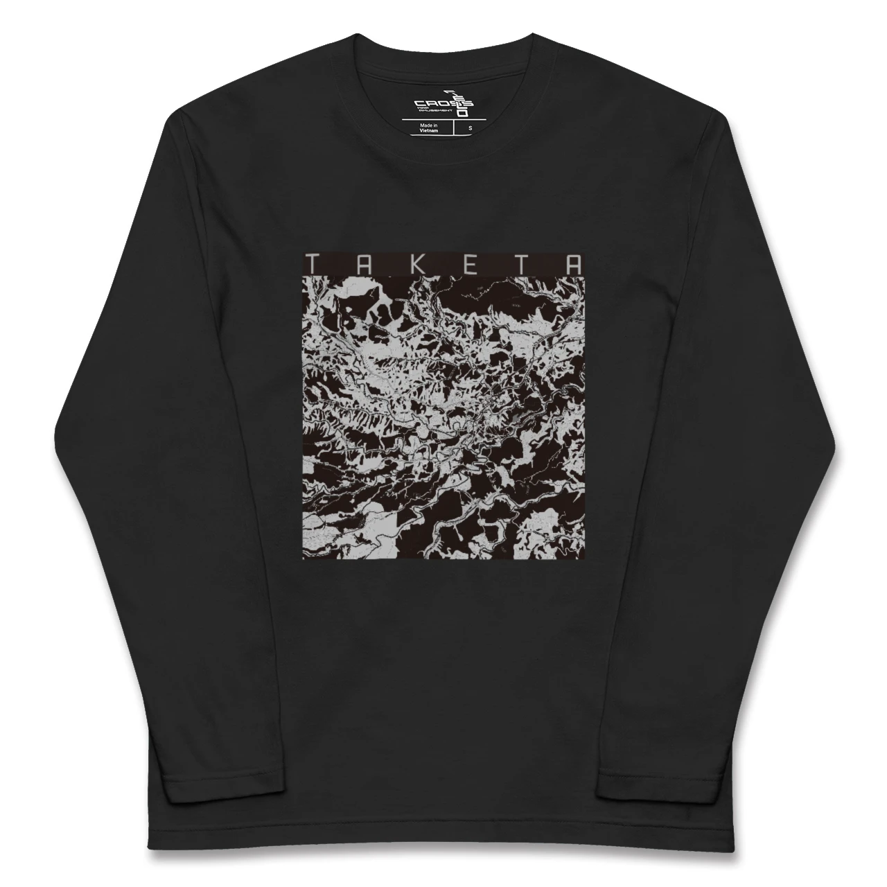 【竹田(大分県)】地図柄ロングスリーブTシャツ