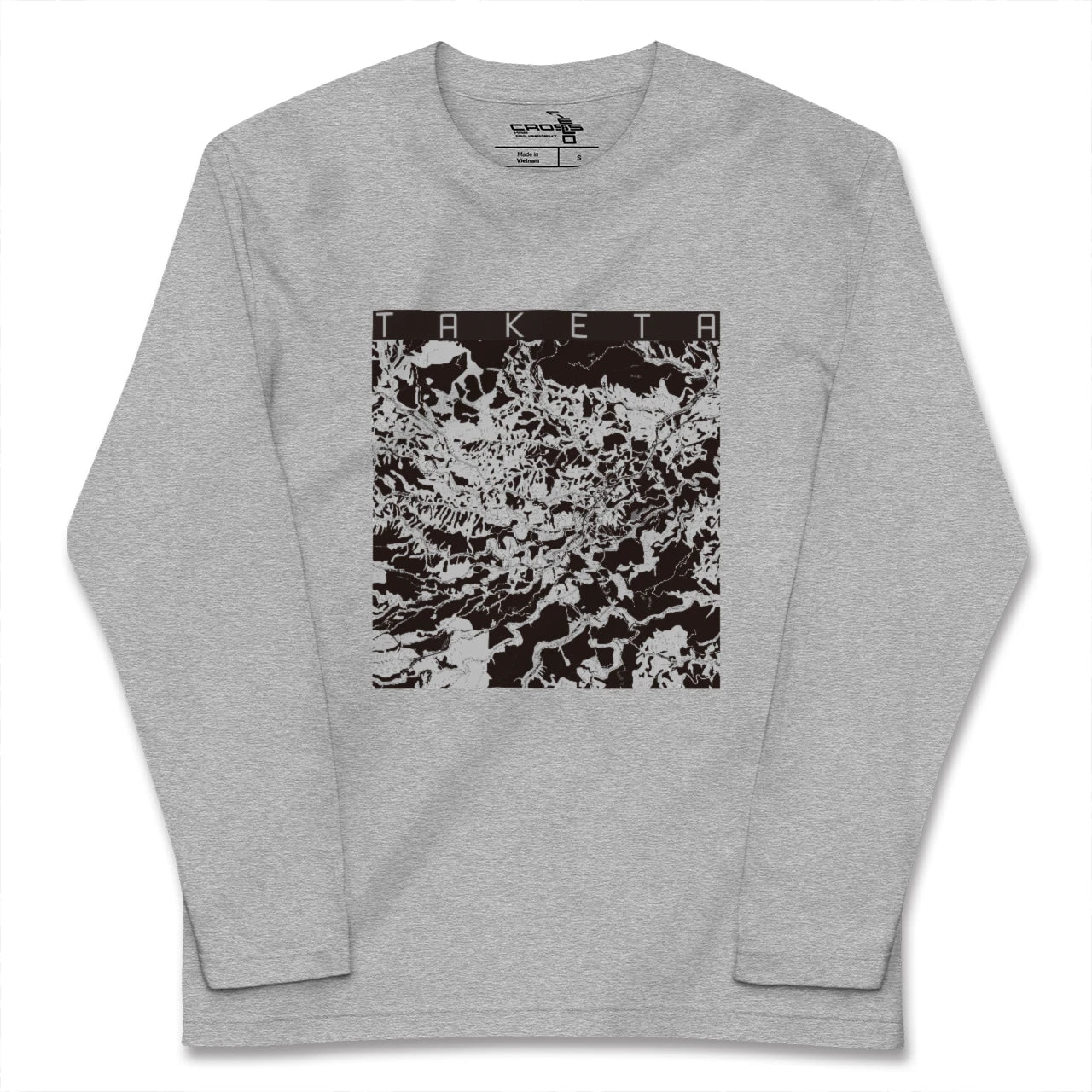 【竹田(大分県)】地図柄ロングスリーブTシャツ