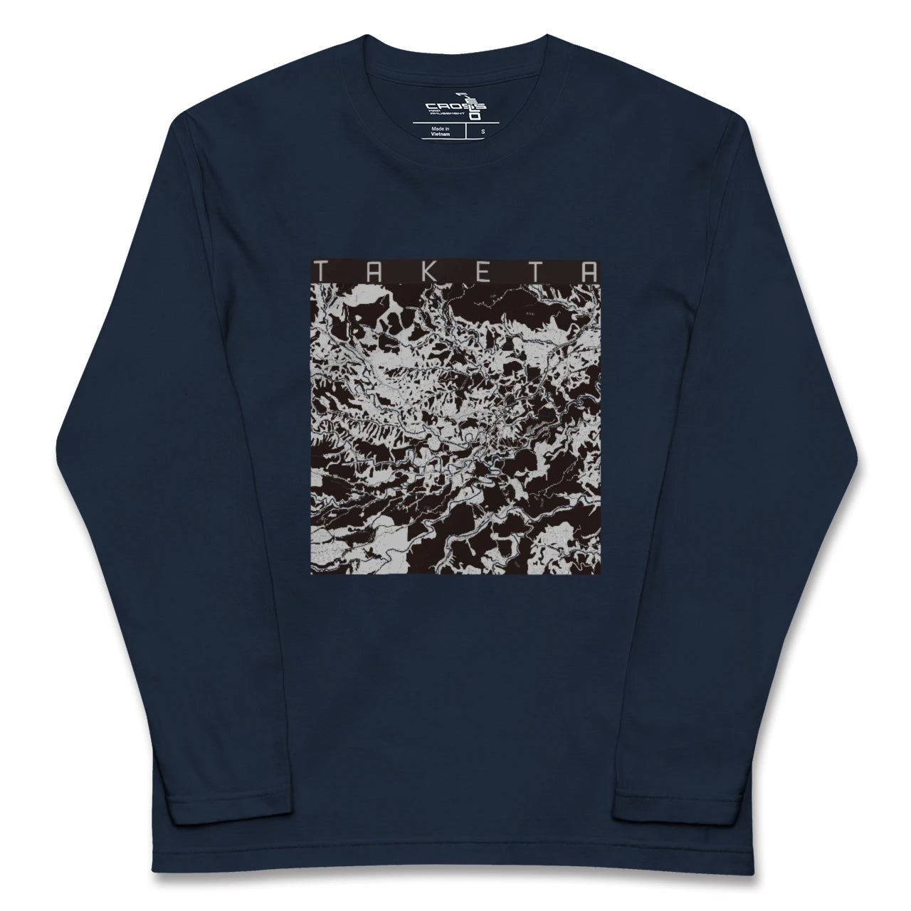 【竹田(大分県)】地図柄ロングスリーブTシャツ