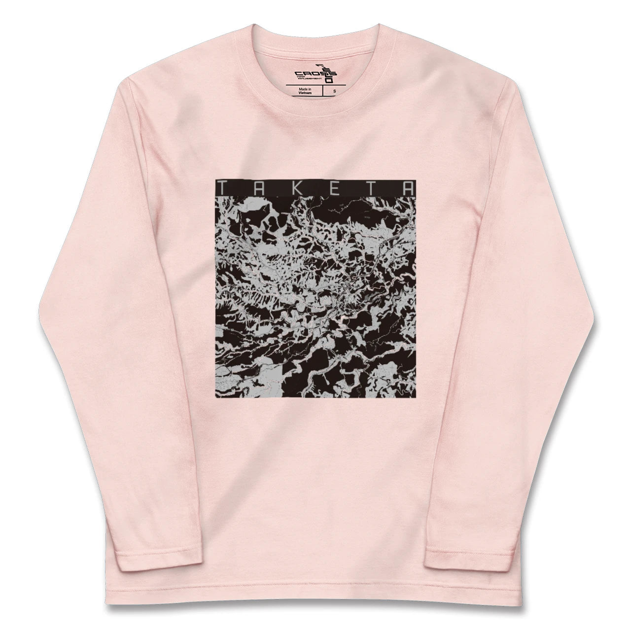 【竹田(大分県)】地図柄ロングスリーブTシャツ