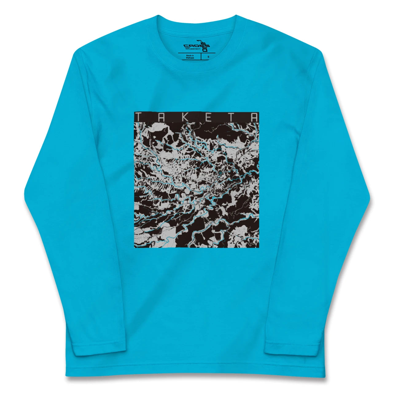 【竹田(大分県)】地図柄ロングスリーブTシャツ