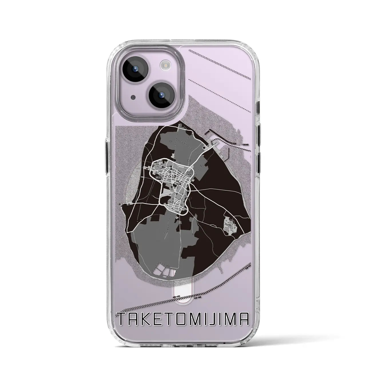 【竹富島(沖縄県)】地図柄iPhoneケース(MagSafeタイプ)