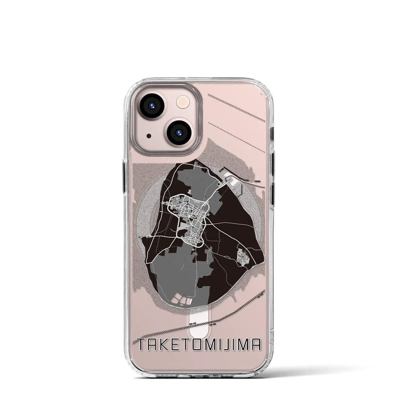 【竹富島(沖縄県)】地図柄iPhoneケース(MagSafeタイプ)