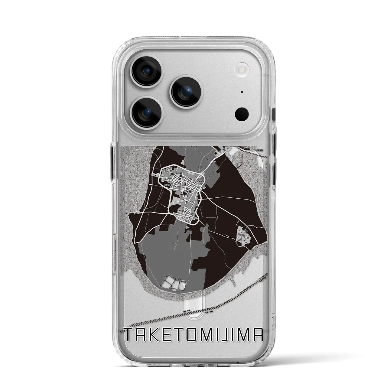 【竹富島(沖縄県)】地図柄iPhoneケース(MagSafeタイプ)