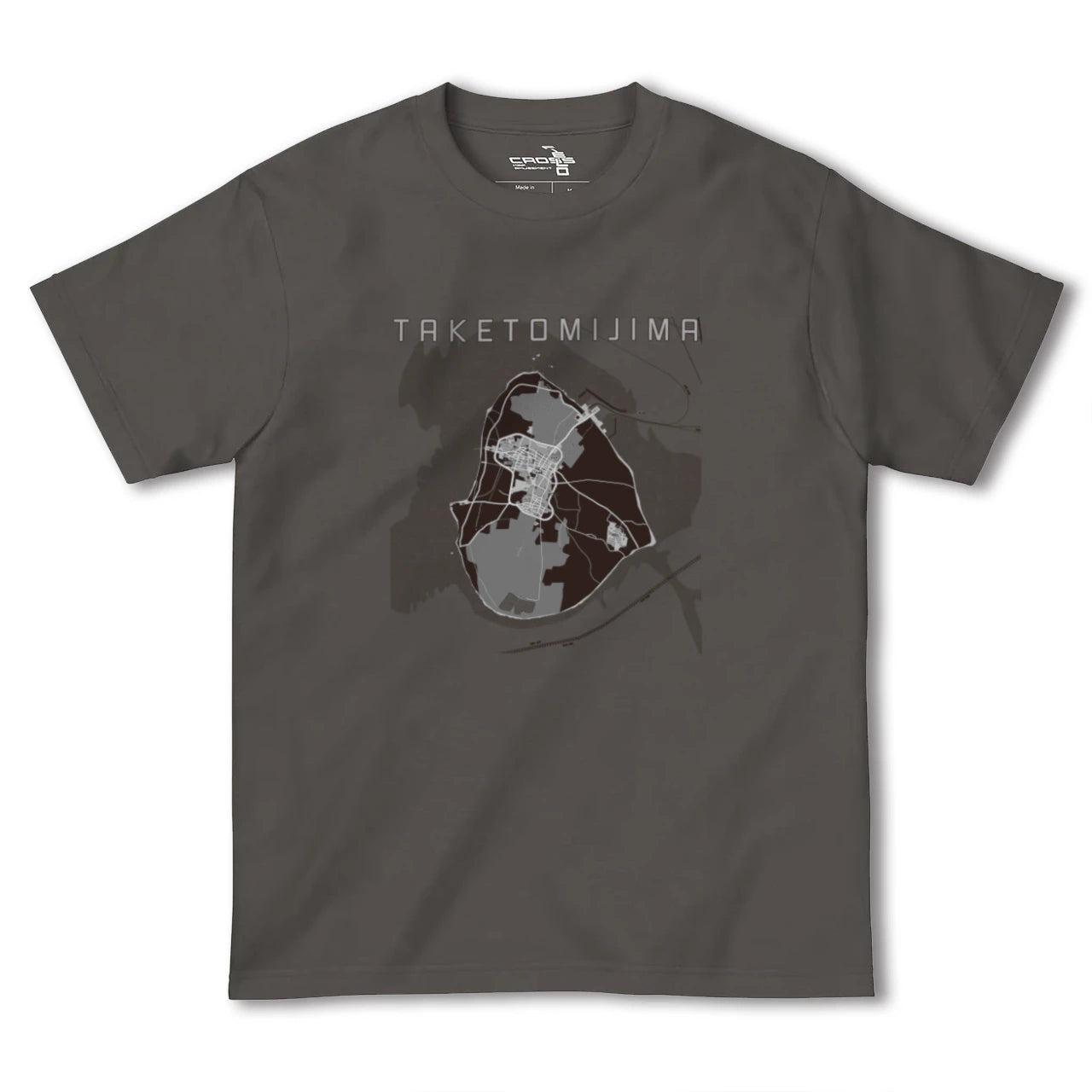 【竹富島(沖縄県)】地図柄ヘビーウェイトTシャツ