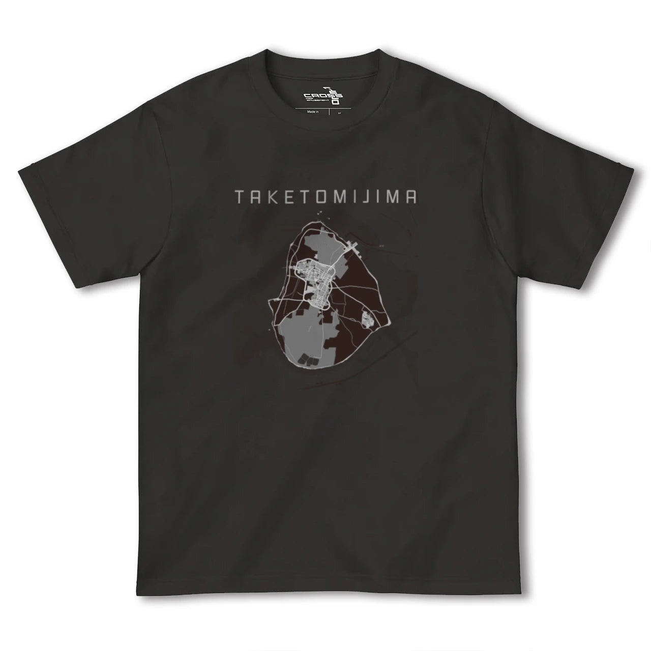 【竹富島(沖縄県)】地図柄ヘビーウェイトTシャツ